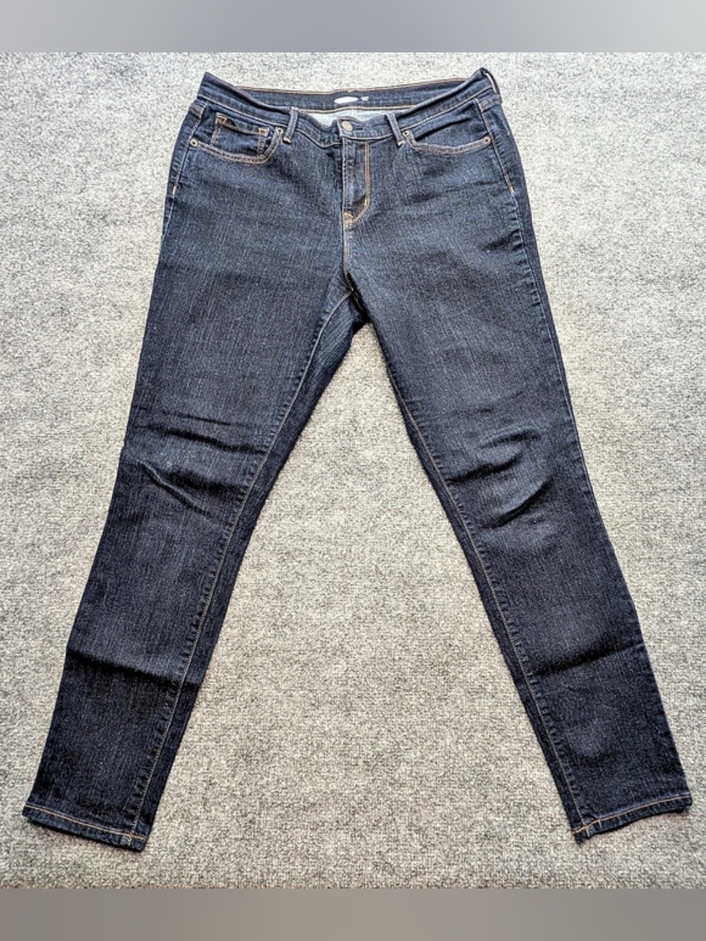Old Navy Mid-Rise Curvy Skinny Jeans Blue Waist 12 Long